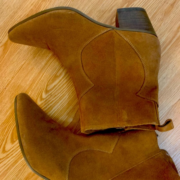 FAUX suede - Cowboy Boots - Picture 1 of 3